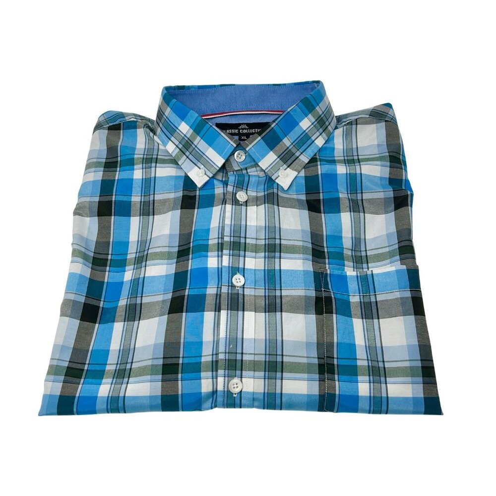 Classic Collection Mens Long‎ Sleeve Plaid Shirt - Regular Fit - Size XL